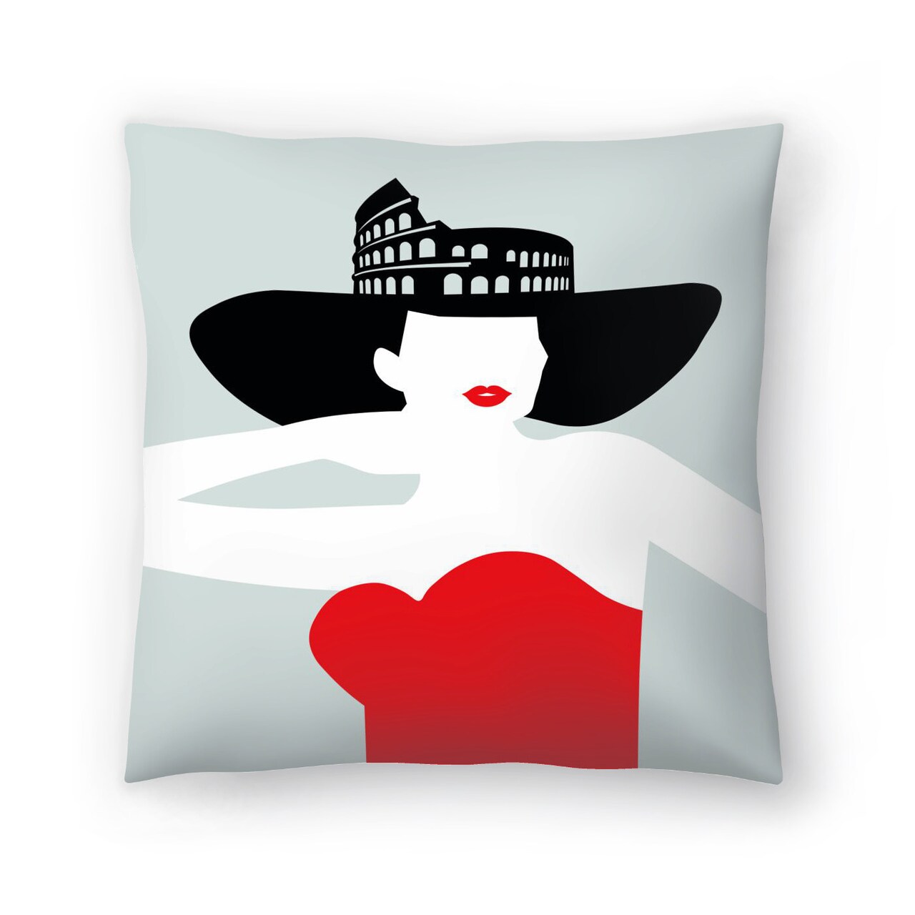 Roma Fashion by Atelier Posters Throw Pillow Americanflat Decorative Pillow